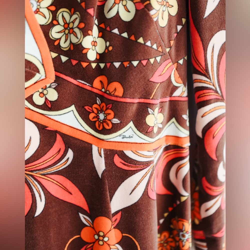 Vintage 1960s Emilio Pucci Velour Velvet Dress - Picture 3 of 10